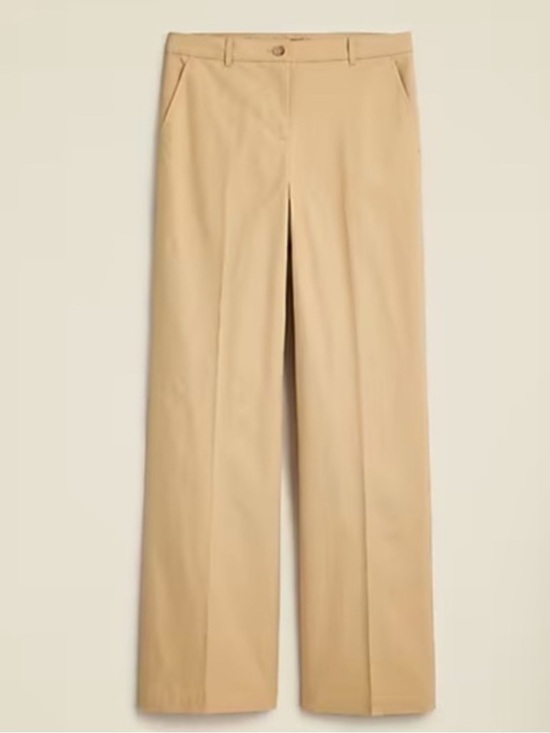 J. Crew Pants - J. Crew Full-length wide-leg trouser in cotton blend